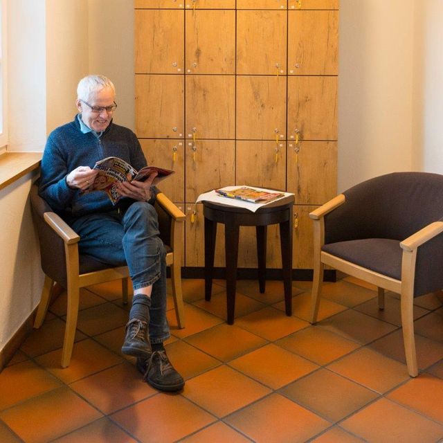 Lesen im Ruhebereich